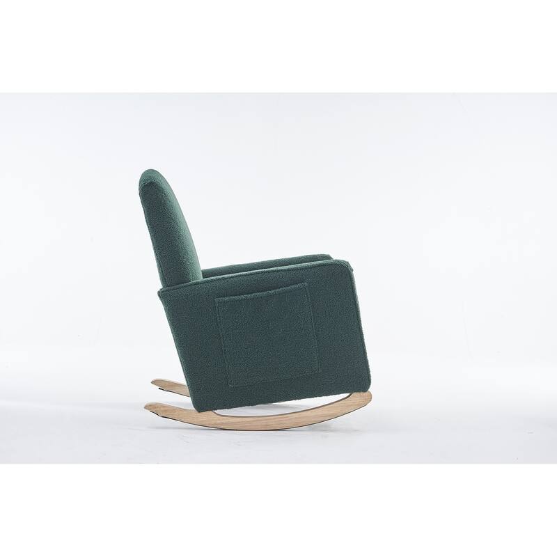 Nursery Rocking Chair With Adjustable Footrest