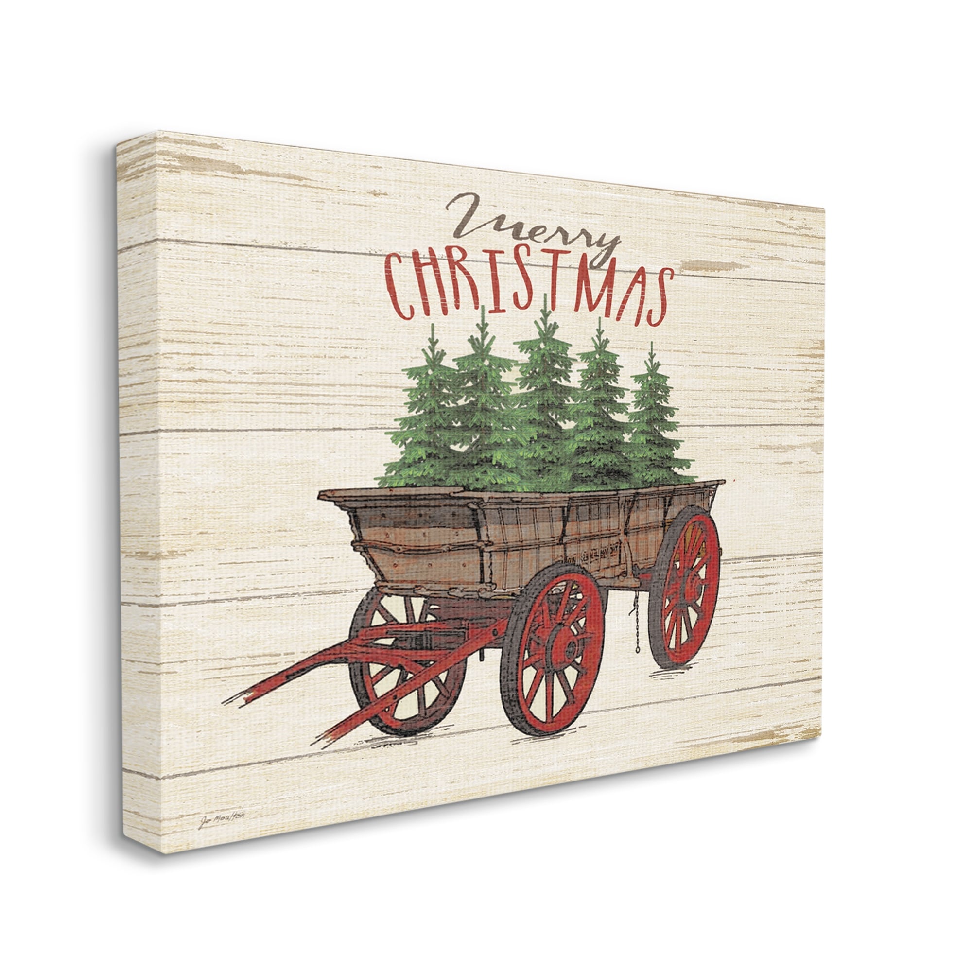 Proudly Made in USA Stupell Industries Merry Christmas Tree Wagon Wall Plaque Art Proudly Made in USA Stupell Industries Merry Christmas Tree Wagon Wall Plaque Art