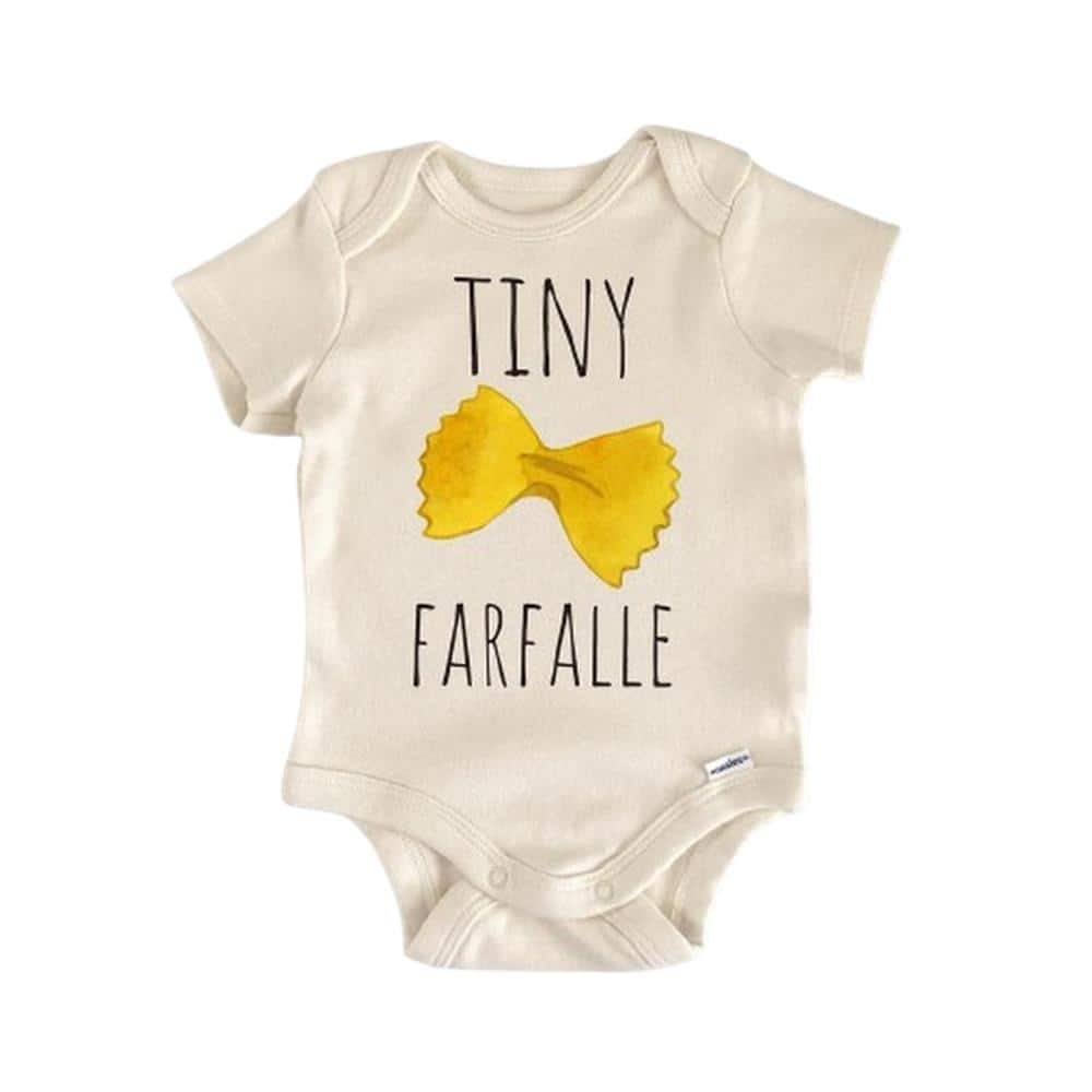 Italian Pasta Farfalle - Baby Boy Girl Clothes Infant Bodysuit Funny Cute Newborn