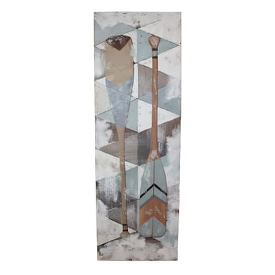 Gray/Blue Oar Oil Painting