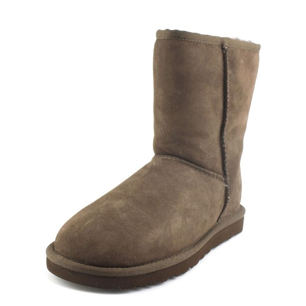 Ugg Australia Classic Short Women Round Toe Suede Brown Winter Boot