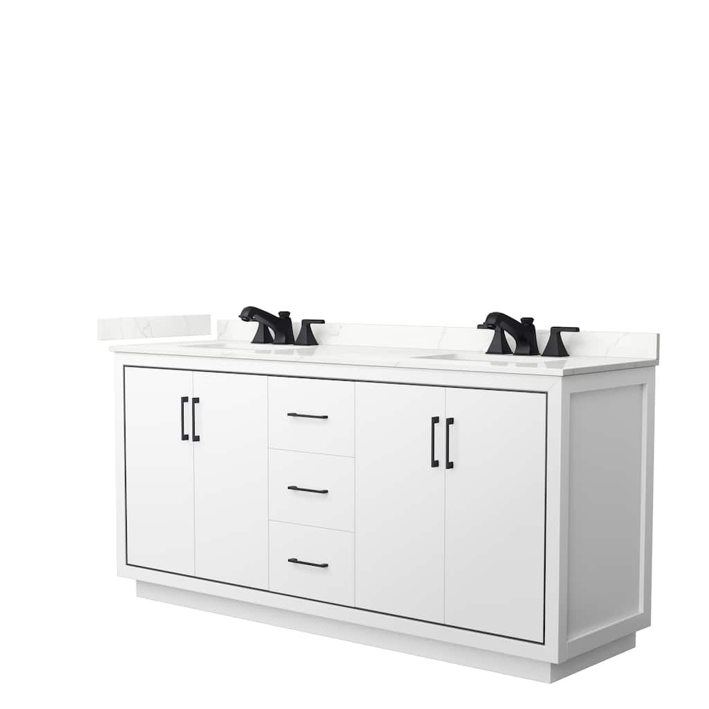 Icon 72-inch Double Vanity, Quartz Top