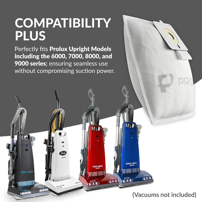 10pk of HEPA Bags for The Prolux Upright Vacuum Models