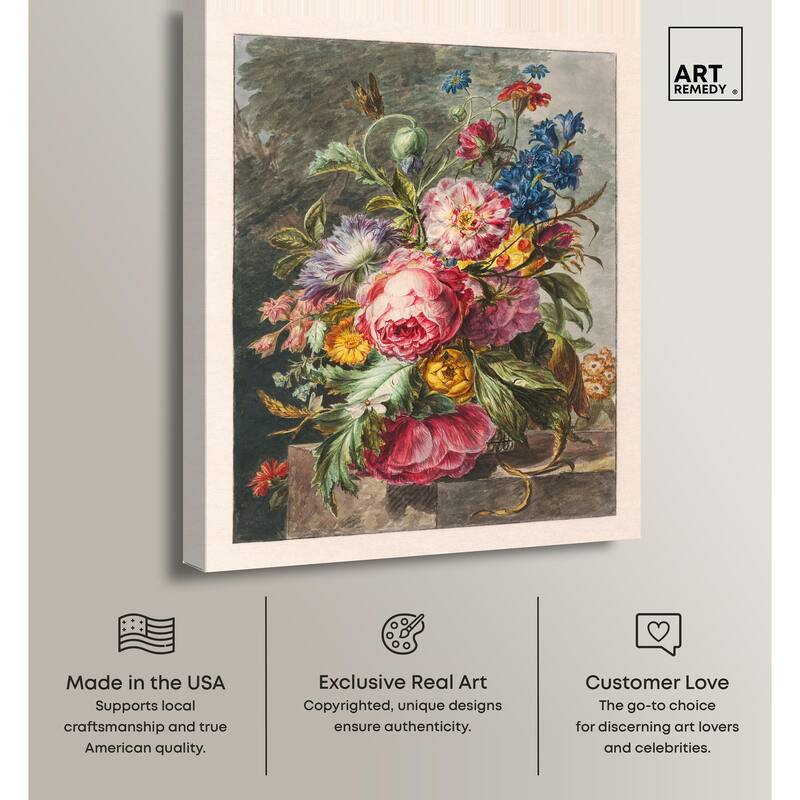 Stilleven Met Bloemen Canvas by Art Remedy, Gallery Wrapped