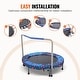 preview thumbnail 7 of 17, Foldable 36 Inch Toddler Trampoline for Indoor Outdoor Active Play
