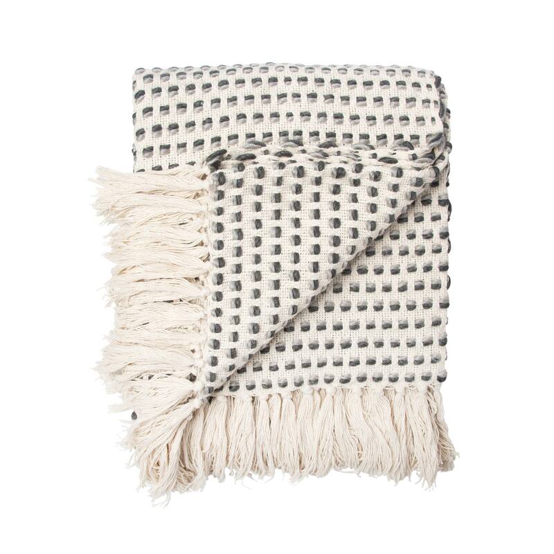 50" x 60" Elba Throw Collection - Grey