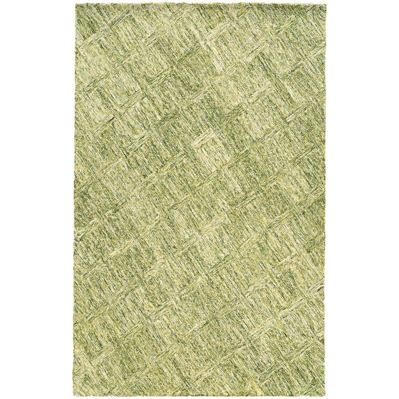 Style Haven Colorscape Handmade Loop Pile Faded Diamond Wool Rug - 10' x 13' - Green - Runner/Rectangle