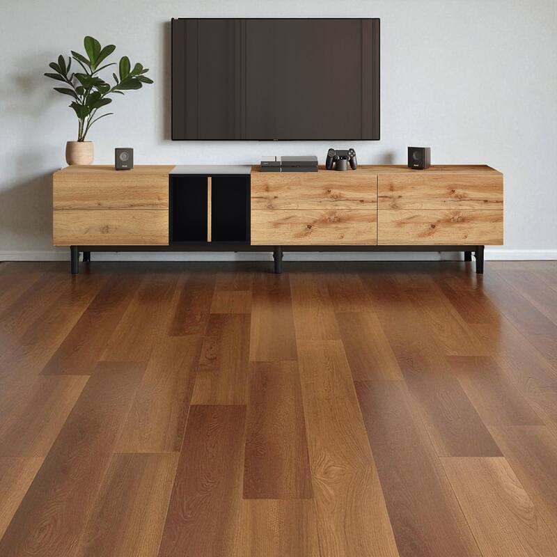 Modern 80 Inch TV Stand with 3 Drop-Down Doors, Entertainment Console with Large Storage Cabinet for Bedroom or Media Space