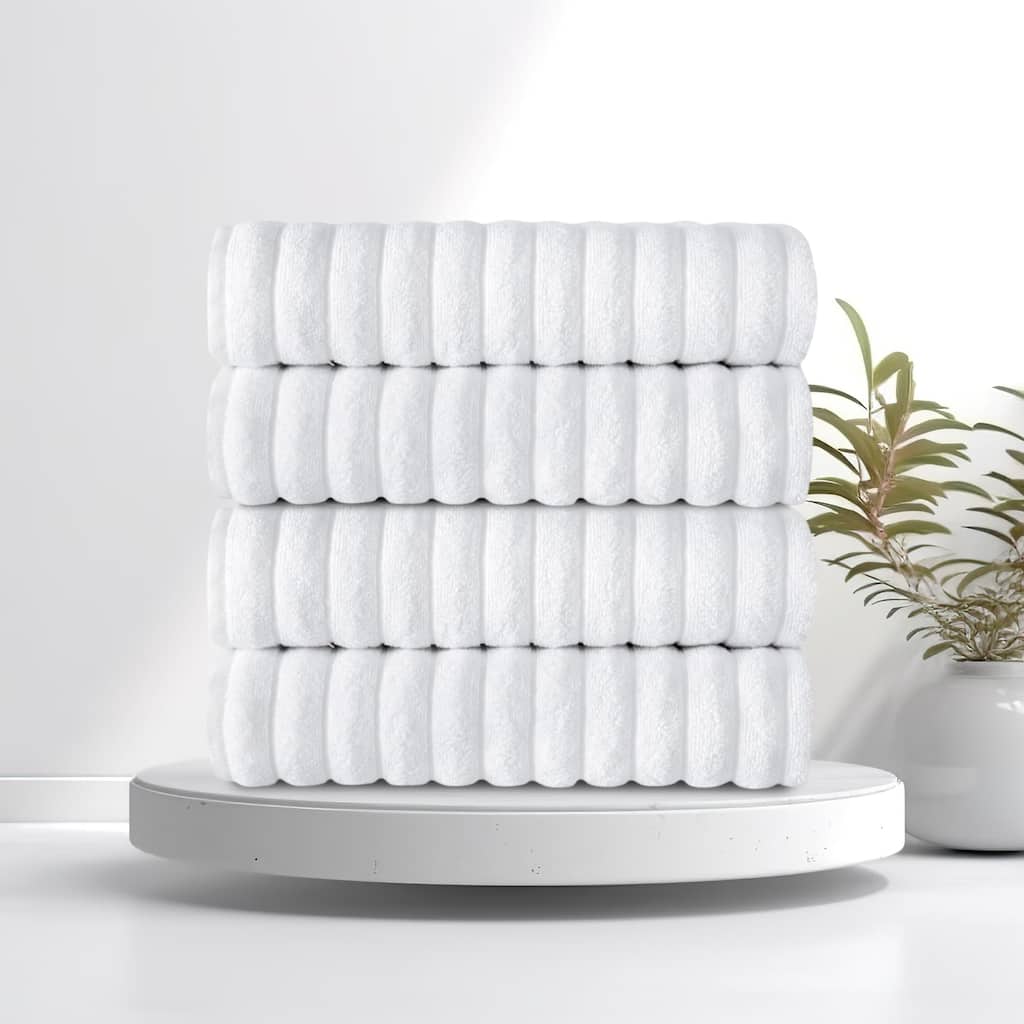 Brampton Luxury 620 GSM Cotton Bath Towels - Set of 4, Soft - 27x54"