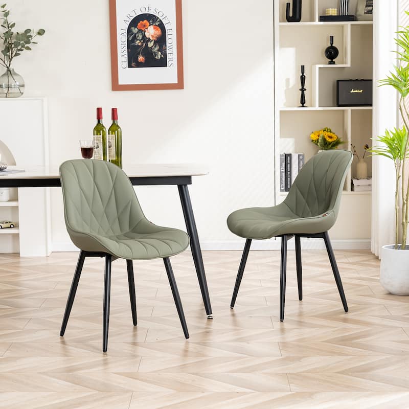 Upholstered Dining Chairs Set of 2 Modern Kitchen Chairs