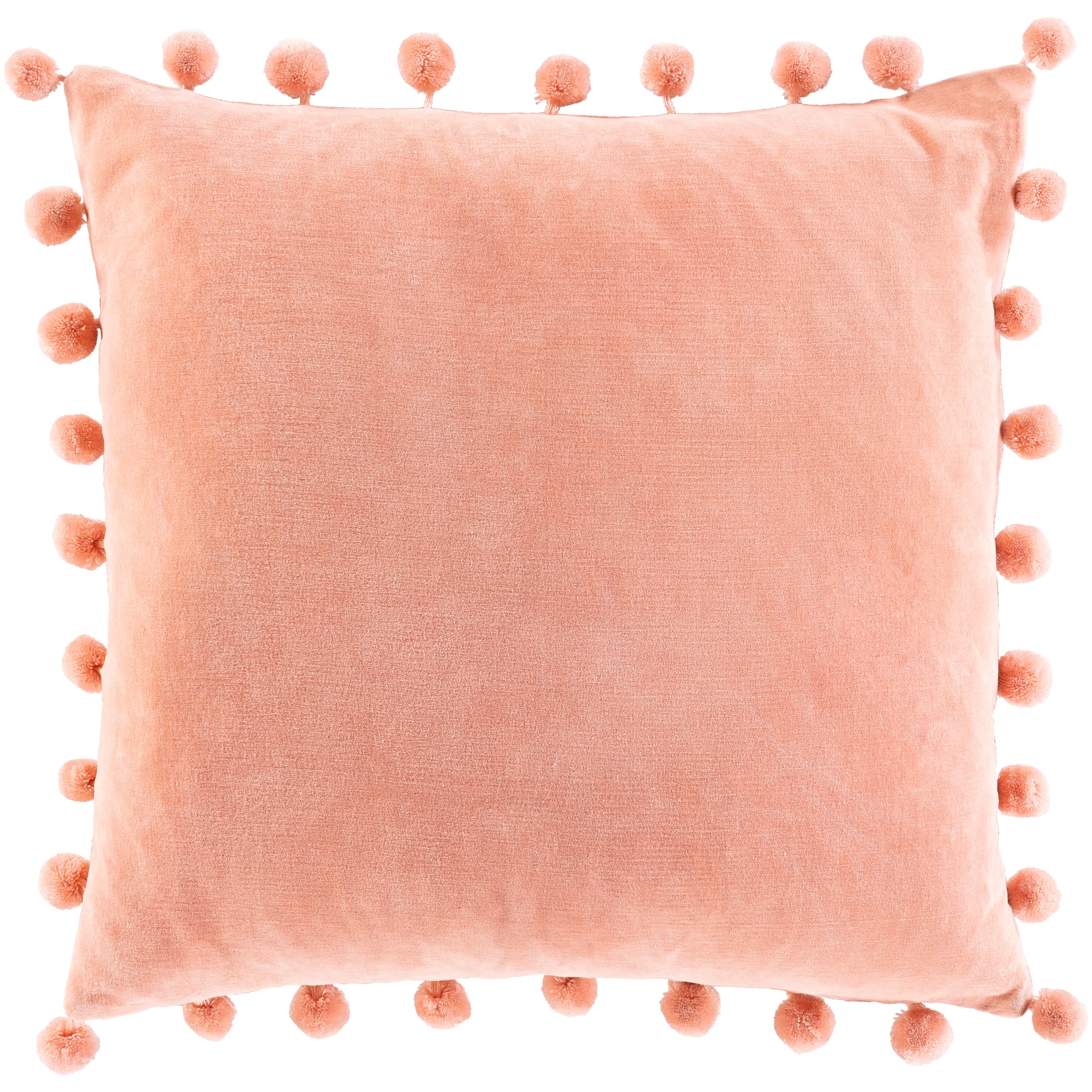 Blush pink pom pom cushion clearance