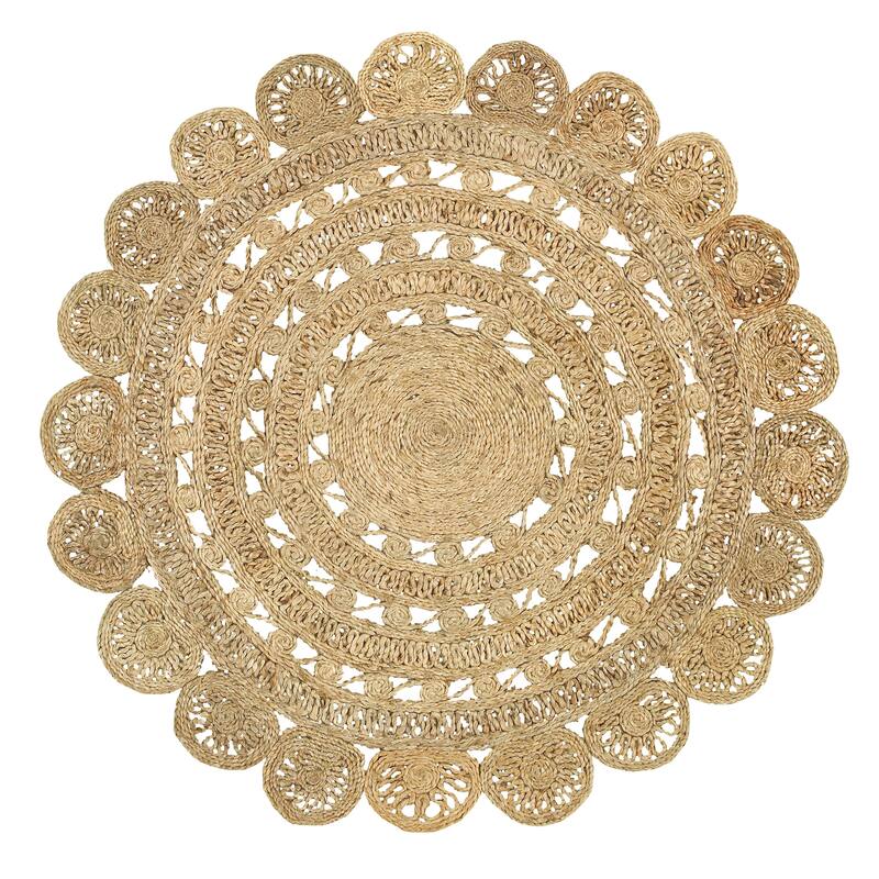 Sevita Organic Jute Braided Area Rug, Natural