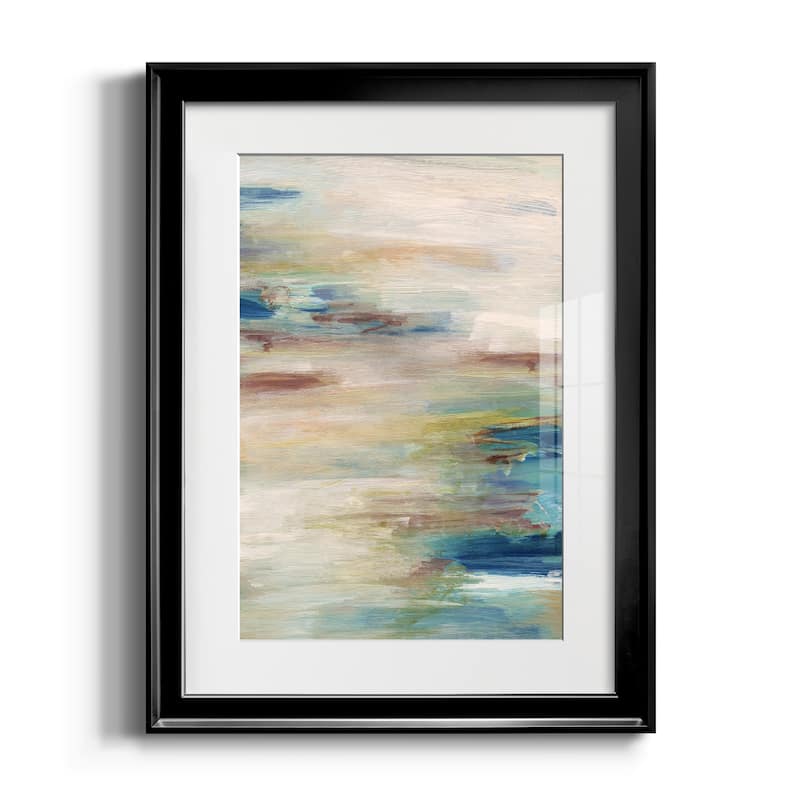 Meandering Coast Premium Framed Print - Ready to Hang - Black - 30x42