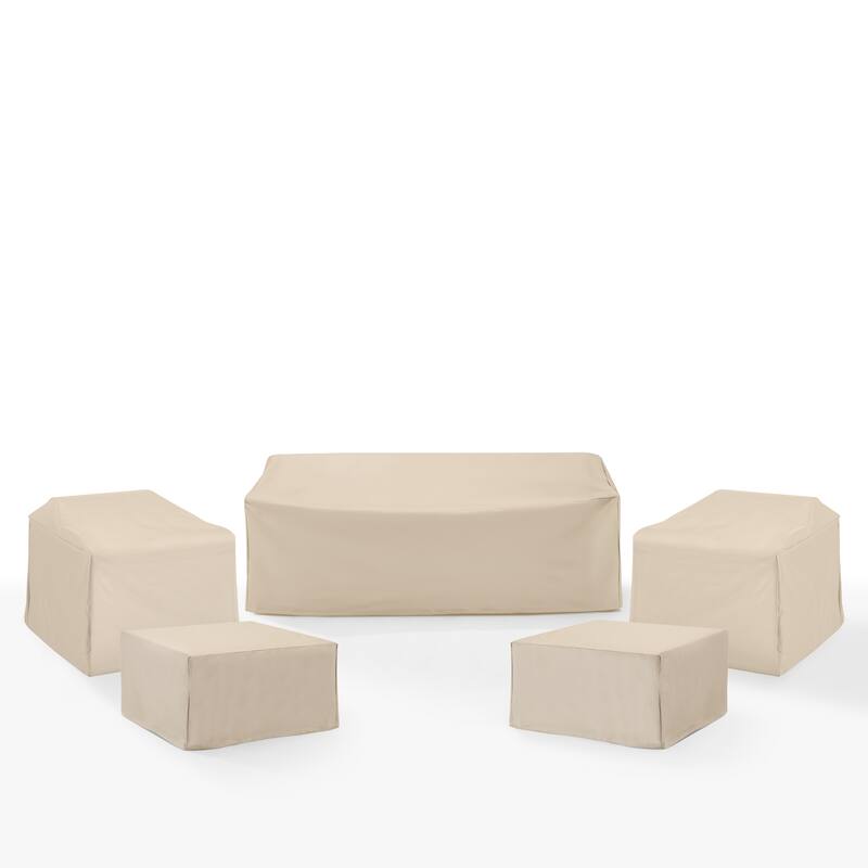 Crosley 5Pc Outdoor Furniture Cover Set - Tan