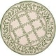 preview thumbnail 48 of 105, SAFAVIEH Handmade Chelsea Kimber Trellis French Country Wool Rug 3' Round - Ivory/Light Green - Round