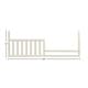 preview thumbnail 2 of 0, Hanley 56" Wide Toddler Rail Assembly, Chalk