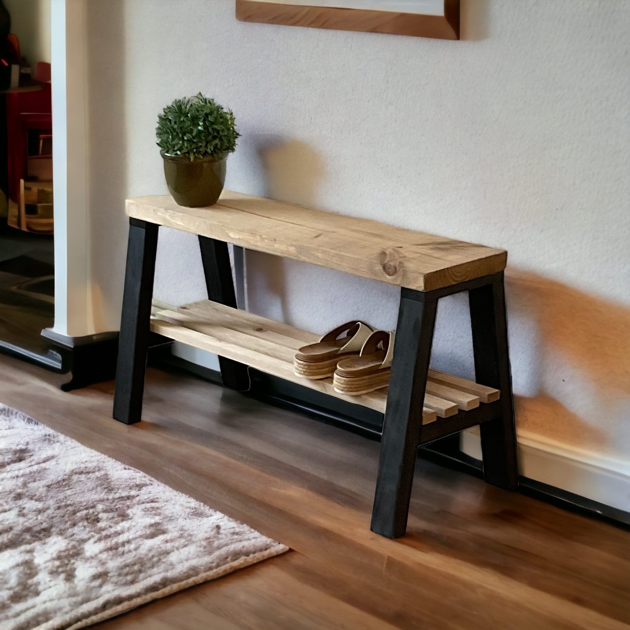Crosley brennan entryway storage bench top