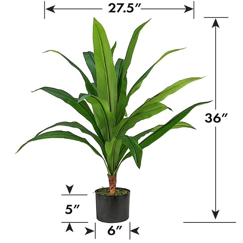 3-foot Artificial Dracaena in Pot