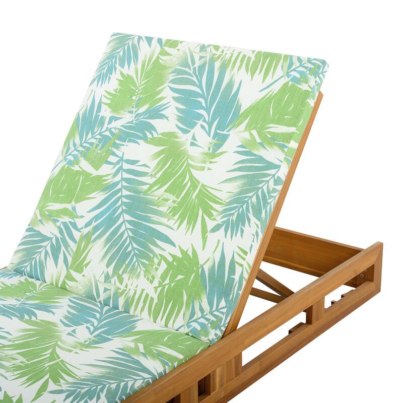 Outdoor Patio Chaise Lounge Chairs Adjustable Backrest Lounge Chairs with Water-repellent Cushions for Poolside Balcony Garden
