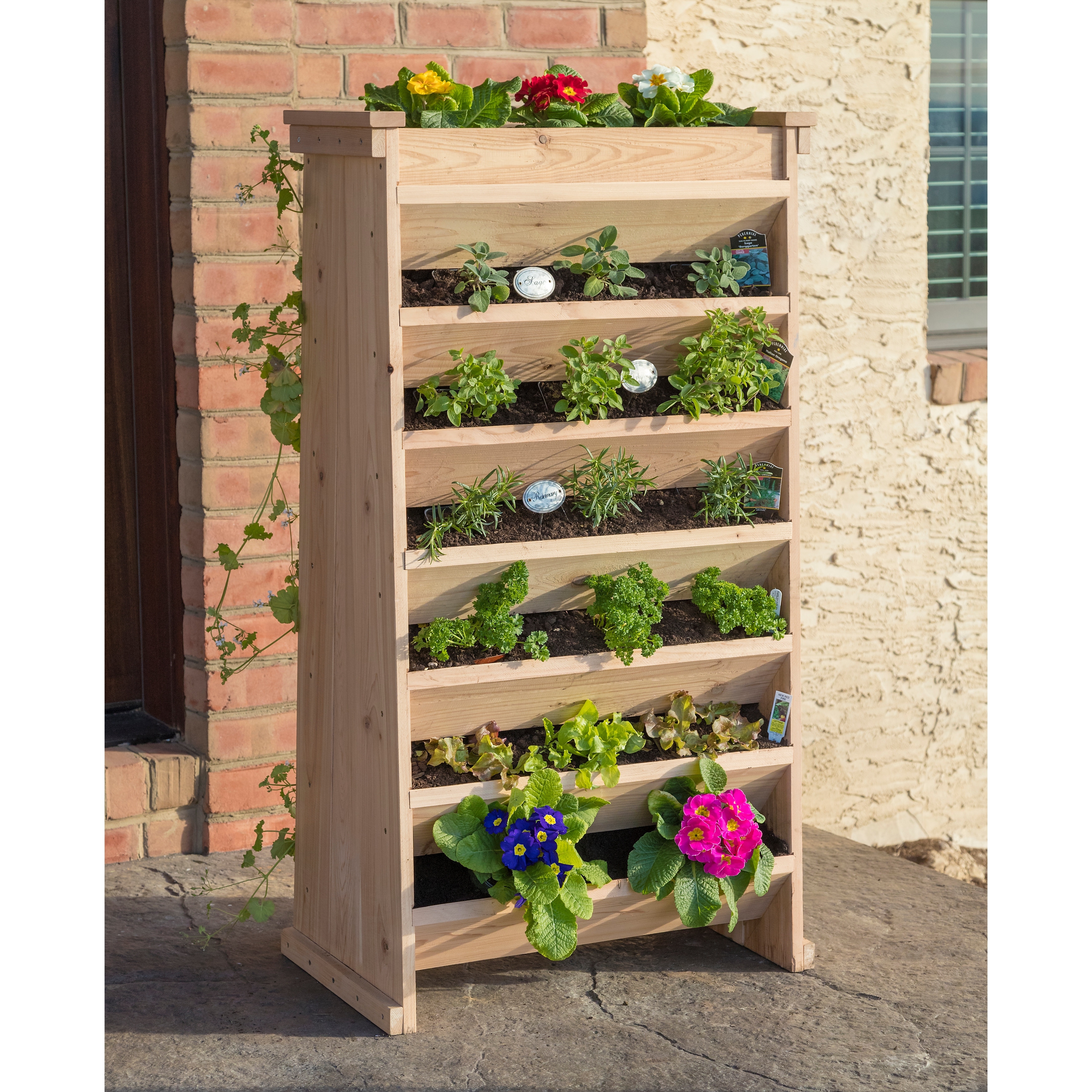 Wine sales rack planter