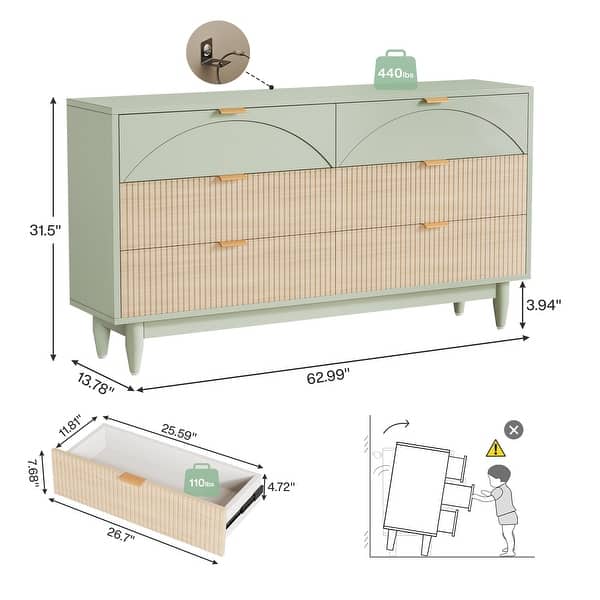 55 Inches Modern Chest of Drawers - Bed Bath & Beyond - 42479900