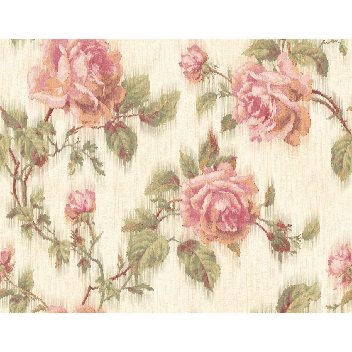 Seabrook Designs Birna Floral Branch Unpasted Wallpaper