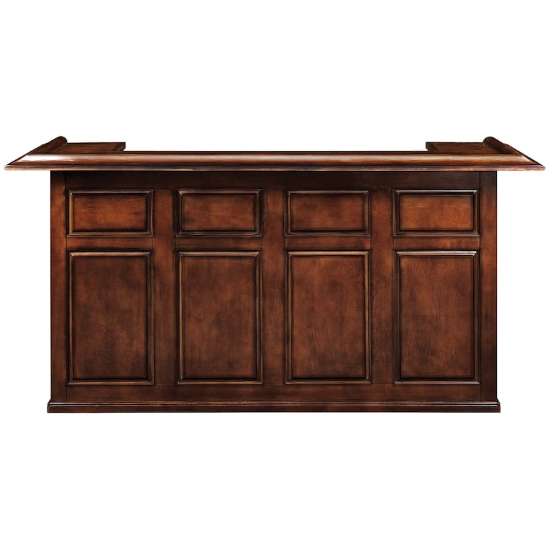 84 Inch Wood Dry Bar - Chestnut