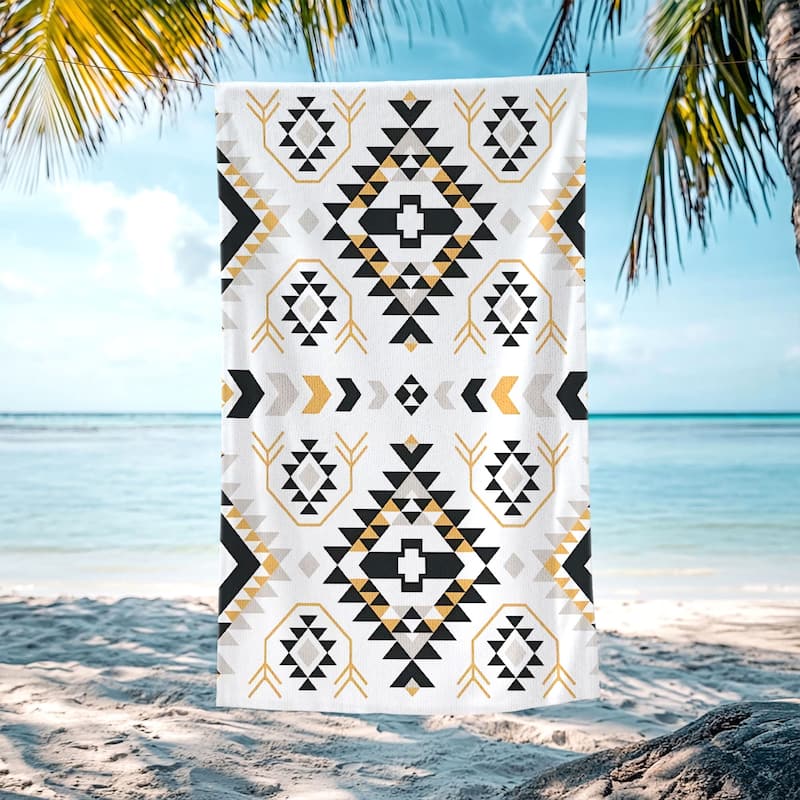Large Boho Beach Towel Quick Dry Absorbent 30"x60"/35"x70"
