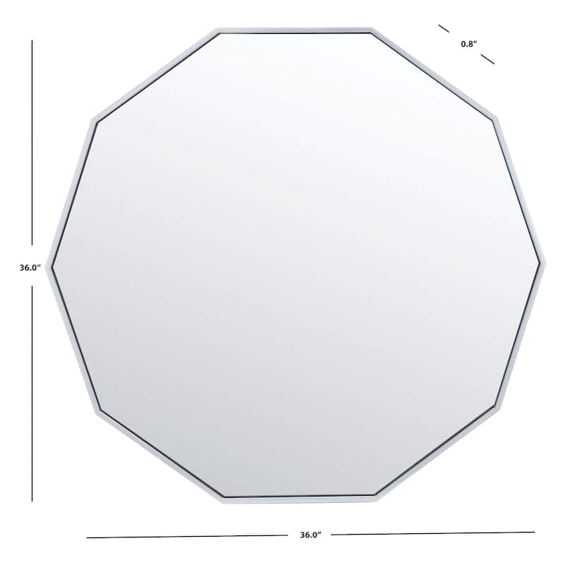 SAFAVIEH Kyna 36-inch Decagon Mirror - 36"W x 1"D x 36"H