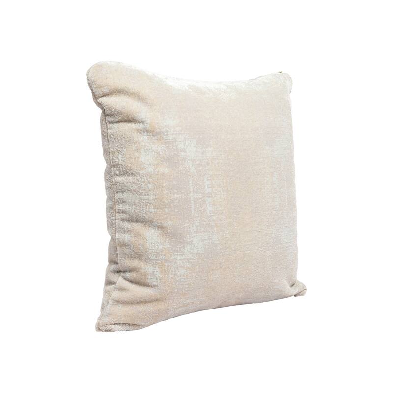 Sevita Beige/ Gray Modern Abstract Acrylic Blend Throw Pillow