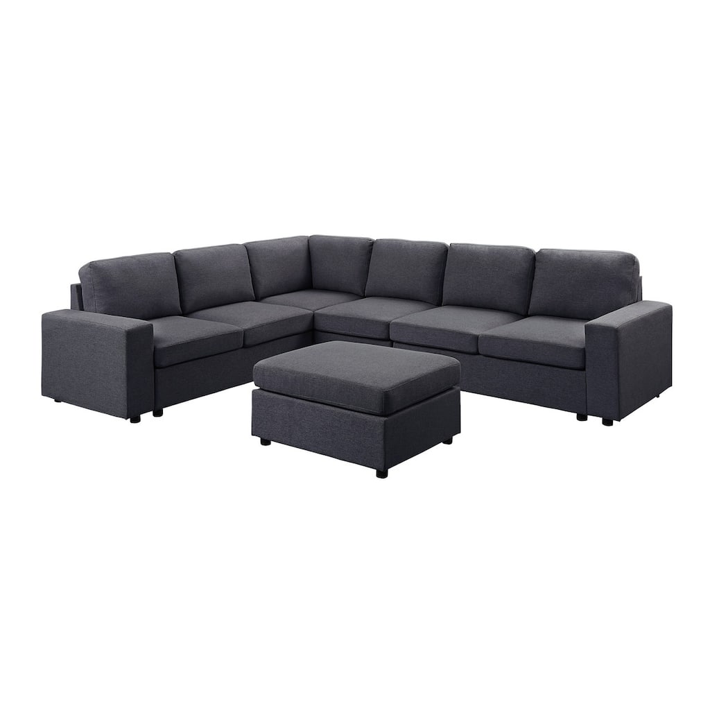 7 Seat Reversible Modular Sectional Sofa