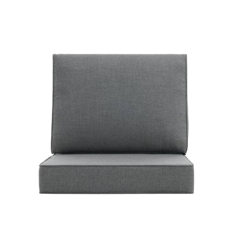 Outdoor 4.7" Thick Sunbrella Cushion Set with Back and Seat Cushions