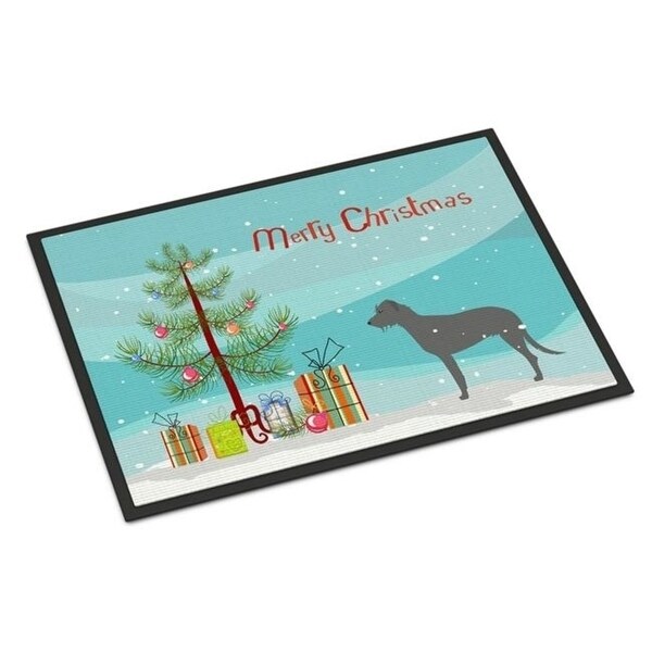 Carolines Treasures BB2921JMAT Irish Wolfhound Merry Christmas Tree Indoor or Outdoor Mat 24 x 36
