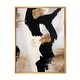 preview thumbnail 3 of 6, Designart 'Glam Collage II' Modern & Contemporary Framed Canvas Print - Black