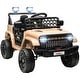 preview thumbnail 11 of 25, Qaba 12V Ride On Truck, Battery Powered Kids Electric Car with Spring Suspension, Remote, LED Headlights, Horn, USB Music
