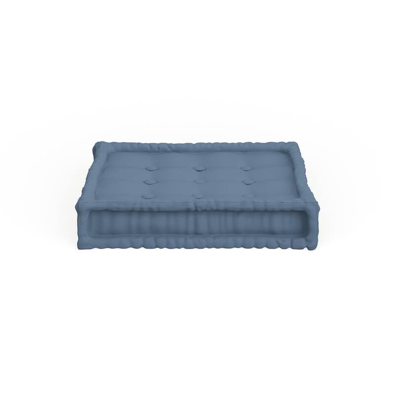 25-inch Microsuede Square Tufted Floor Pillow