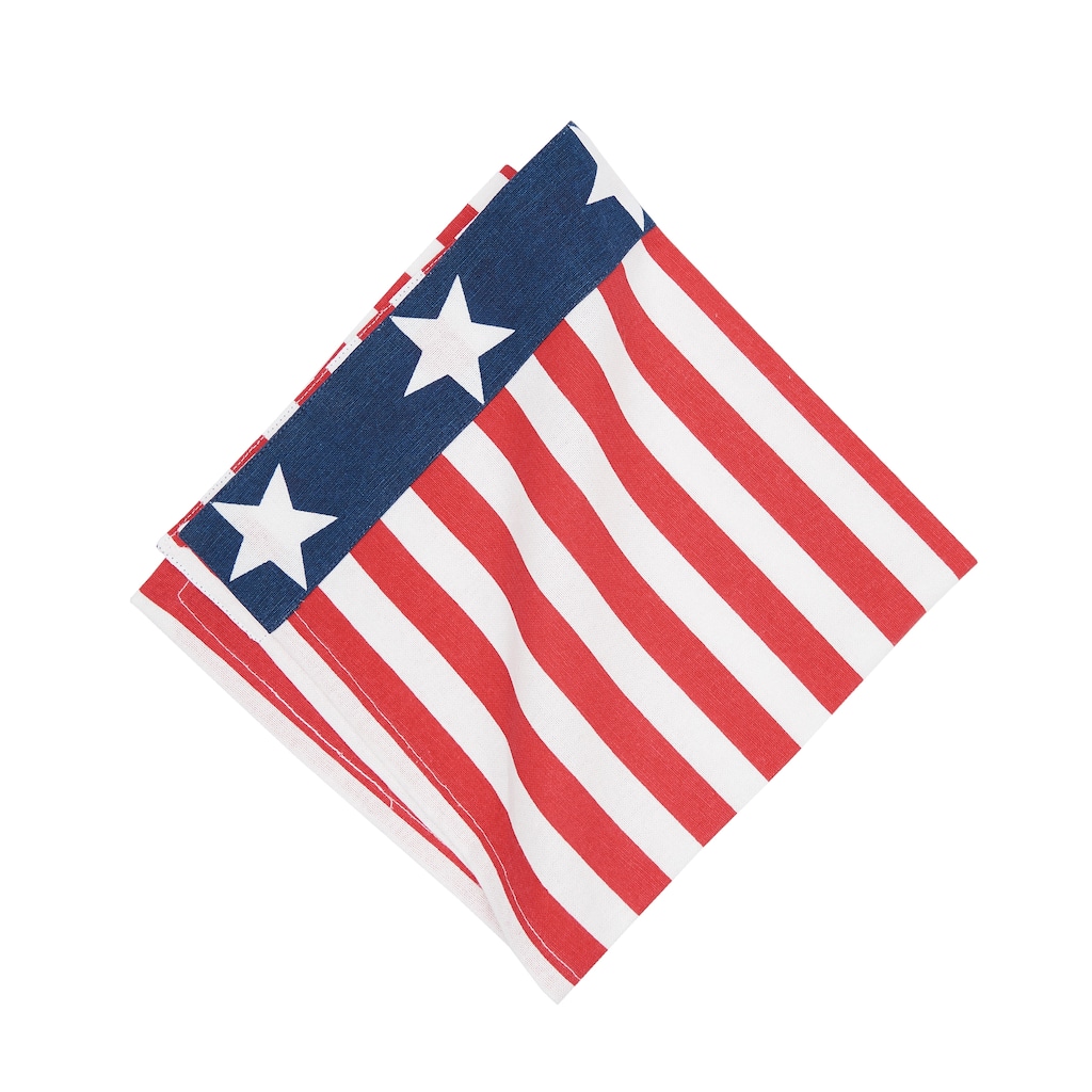 Stars and Stripes July Fourth Napkin Set of 6 - Set of 6