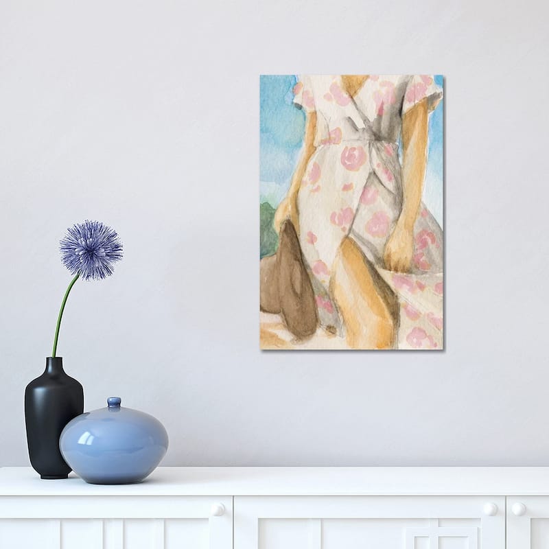 iCanvas "Woman In Sun Dress" by Lanie Loreth Canvas Print - 18x12x1.5