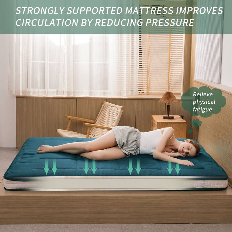 Padded Japanese Roll Up Floor Futon Mattress