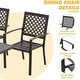 preview thumbnail 24 of 25, EROMMY 7 Pieces Patio Dining Set Metal Outdoor with Umbrella Hole and 6 chairs