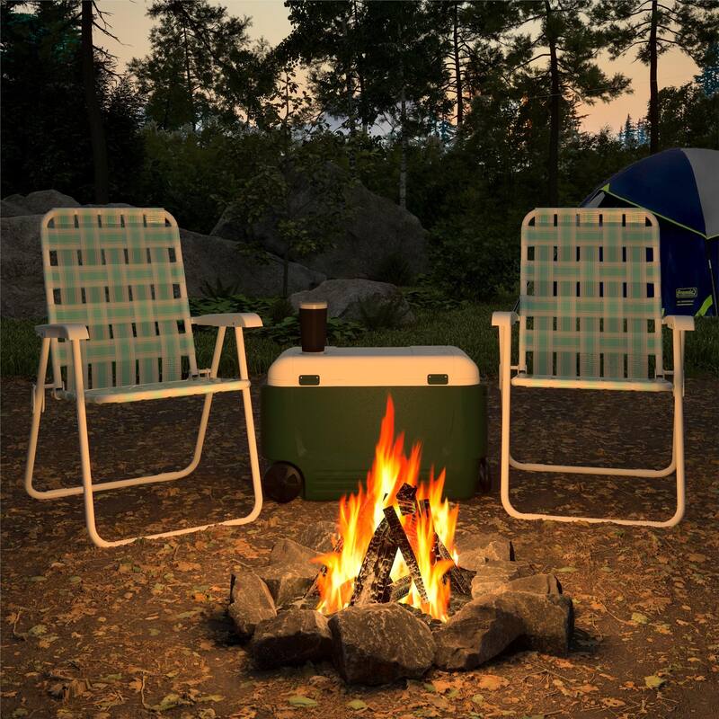 The Novogratz Poolside Gossip Collection Priscilla Folding Chair (2-Pack)