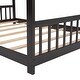 preview thumbnail 16 of 40, Kids House Bed Solid Wood Bed with Roof