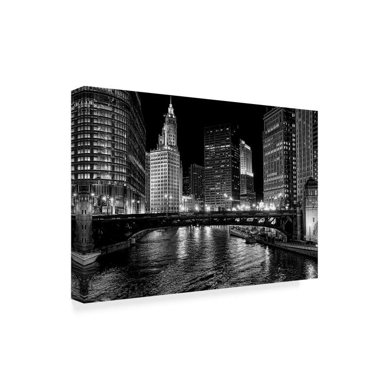 Jeff Lewis 'Chicago River' Canvas Art