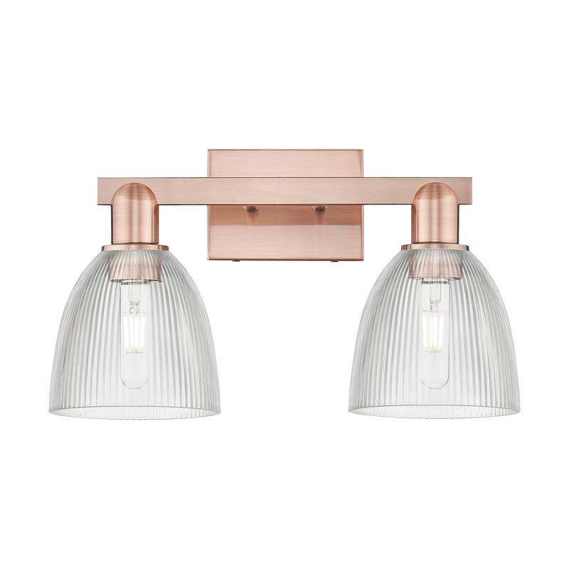 Innovations Lighting Endless Possibilities Arcadia - Castile - 2 Light 17" Bath Vanity Light - Clear/Antique Copper