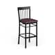 Option Burgundy Vinyl Seat/ Black Metal Frame