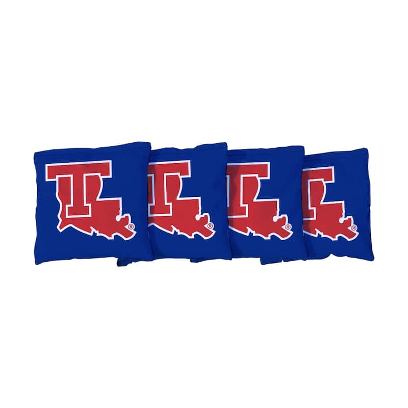 Louisiana Tech Bulldogs Blue Cornhole Bags - All-Weather Resin Filled