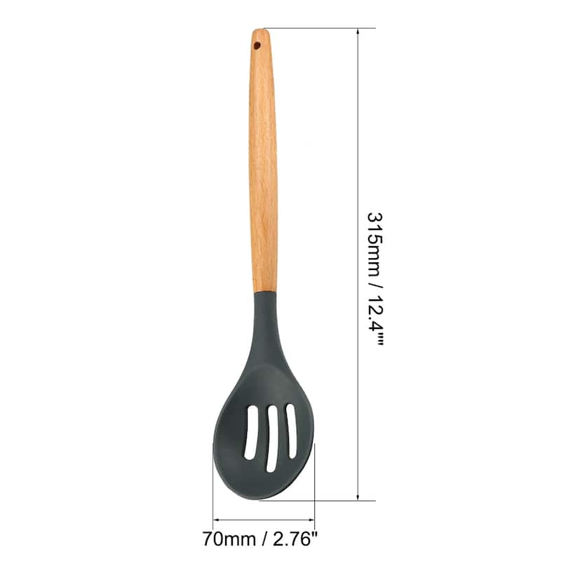 Slotted Spoon Kitchen Utensil Silicone Cooking for Nonstick Cookware - 20 in 1 - 20 in 1