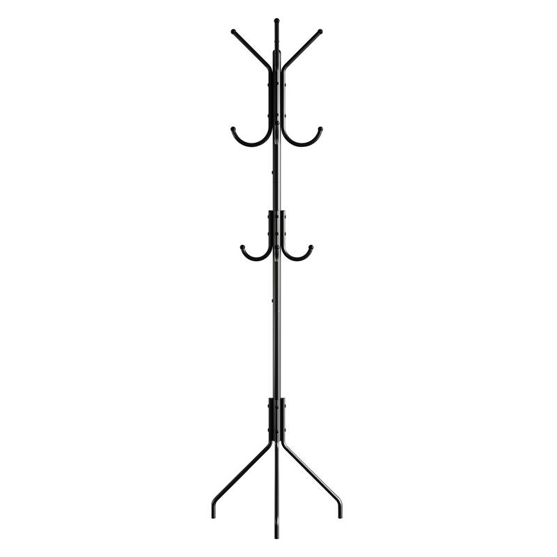 CraftPorch Contemporary Freestanding Metal Coat Rack - N/A - Black