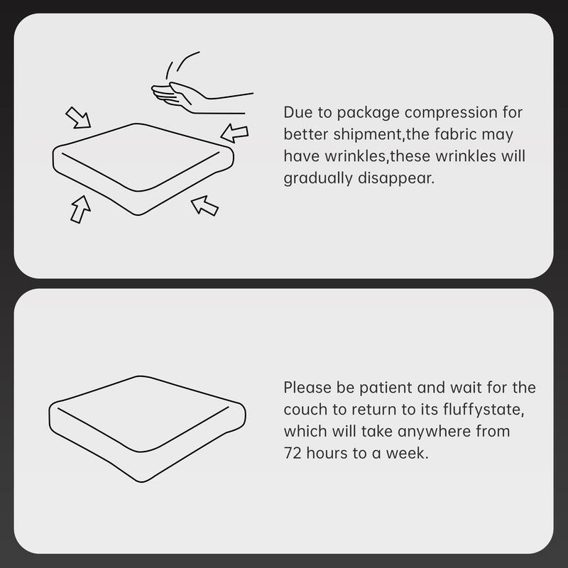 Rossetta Simplified Anti-Slip Style Premium Corduroy Fabric Modular Loveseat Sofa with Curved Armrests