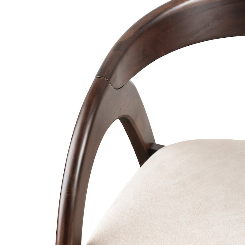 Furniture of America Abigail XI Mid-Century Modern 5-Piece Walnut Solid Wood Dining Set